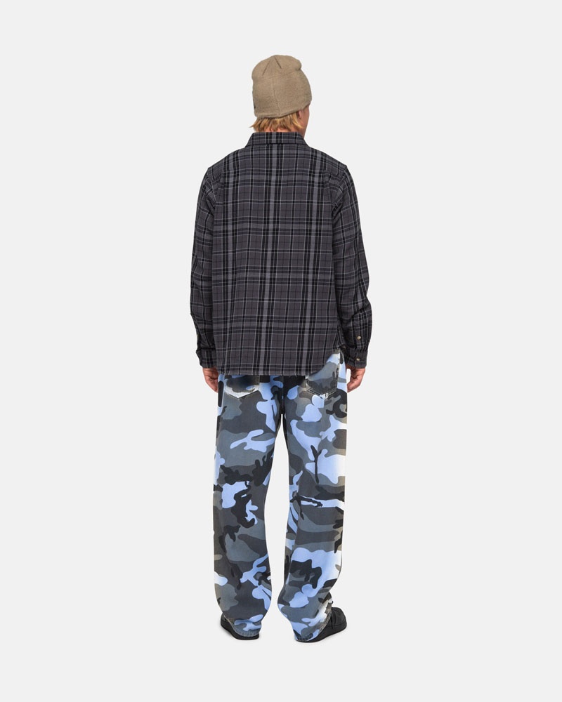 Black Stüssy Stones Plaid Shirts | UAE FOY187920