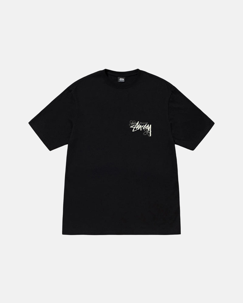 Black Stüssy Summer LB T-Shirt | UAE ANF705628