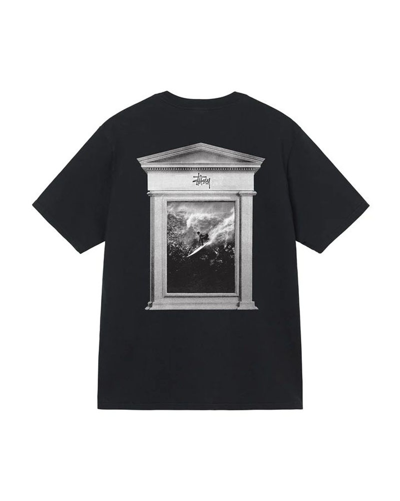 Black Stüssy Surf Tomb Pigment Dyed T-Shirt | UAE NTE435671