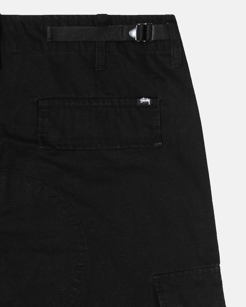 Black Stüssy Surplus Cargo Ripstop Pants | UAE ESK617945