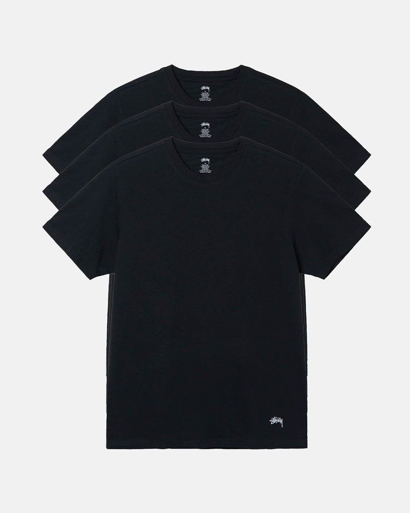 Black Stüssy Undershirts T-Shirt | UAE MHV681453