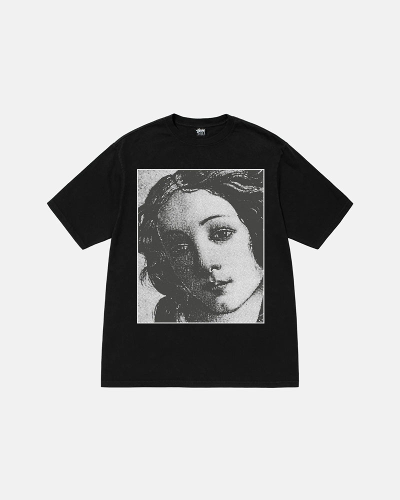 Black Stüssy Venus Pigment Dyed T-Shirt | UAE TPC816430