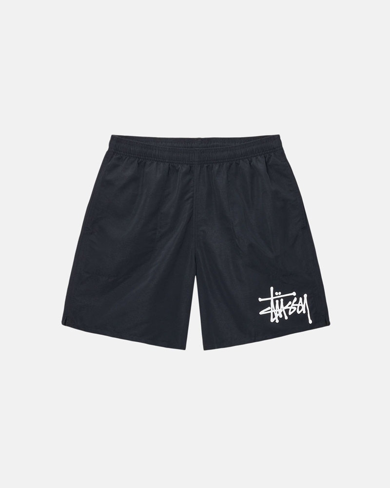 Black Stüssy Water Short Big Basic Shorts | UAE JET083674