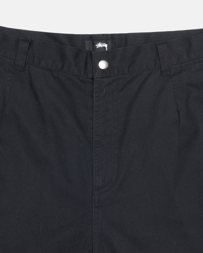 Black Stüssy Workgear Trouser Twill Pants | UAE OAT639245