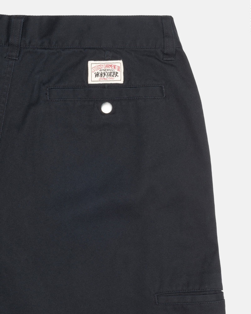 Black Stüssy Workgear Trouser Twill Pants | UAE OAT639245