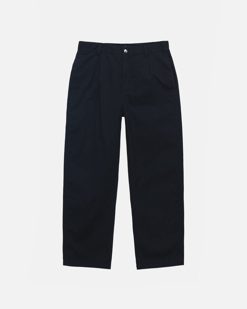 Black Stüssy Workgear Trouser Twill Pants | UAE OAT639245