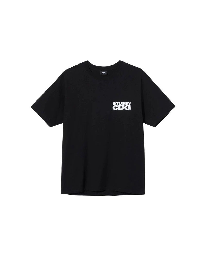 Black Stüssy X CDG T-Shirt | UAE BTK970524