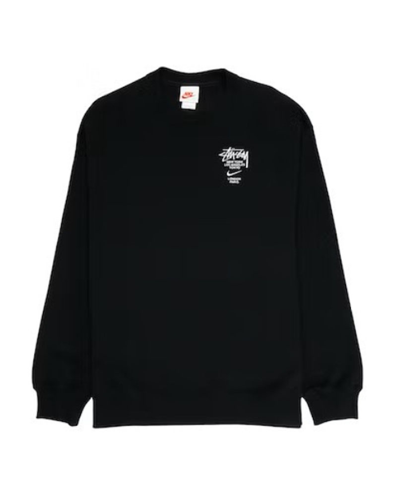 Black Stüssy X NK International Crewneck Sweatshirt | UAE PZT750631