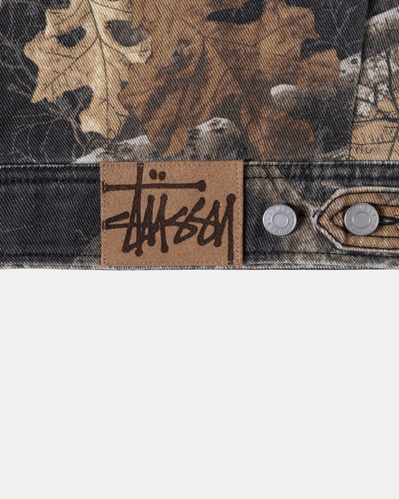 Black Stüssy Zip Work Realtree Edge Jacket | UAE COS165342