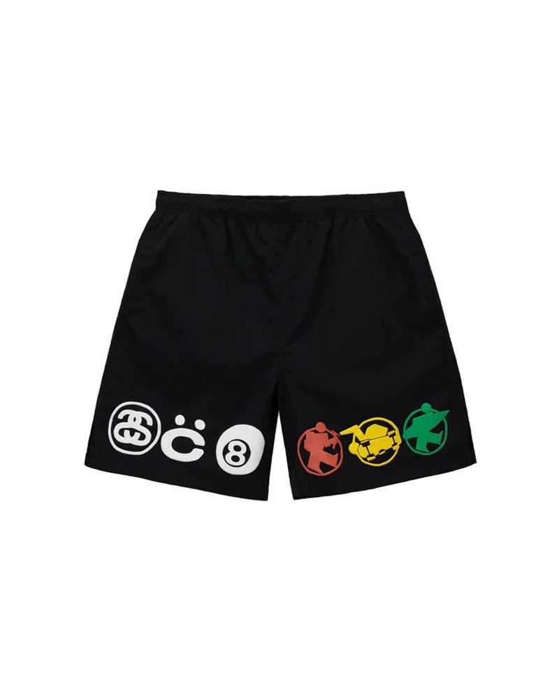 Black Stüssy & Cpfm Icon Water Shorts | UAE MJP134208