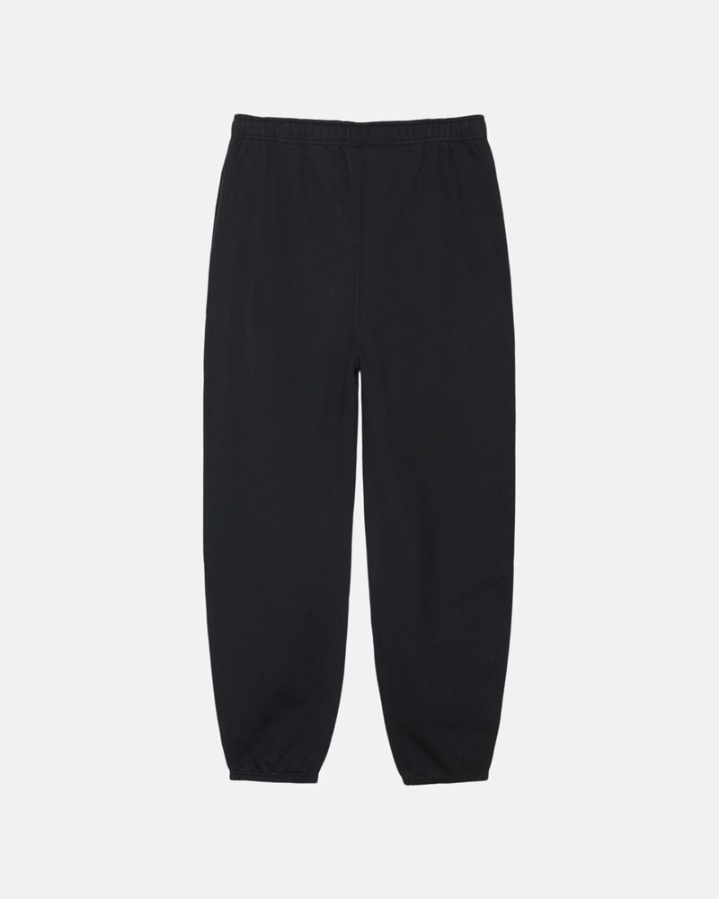 Black Stüssy & NK Stone Wash Fleece Sweatpants | UAE QDJ830162