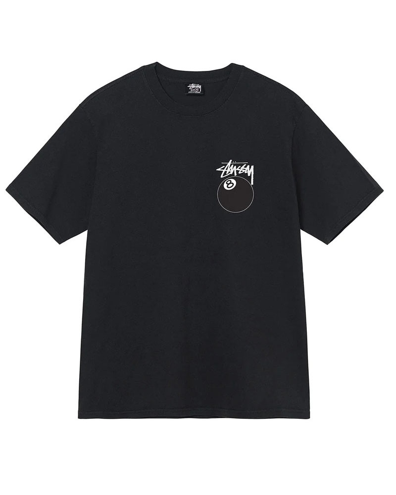 Black White Stüssy 8 Ball T-Shirt | UAE GRZ401256