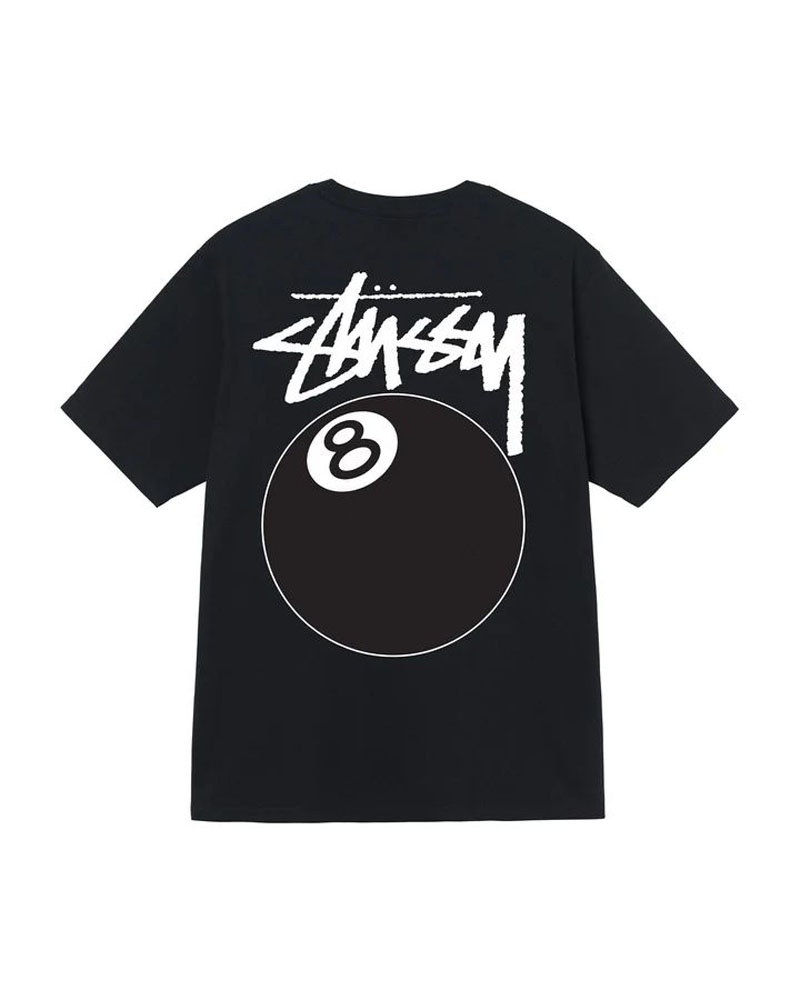 Black White Stüssy 8 Ball T-Shirt | UAE GRZ401256