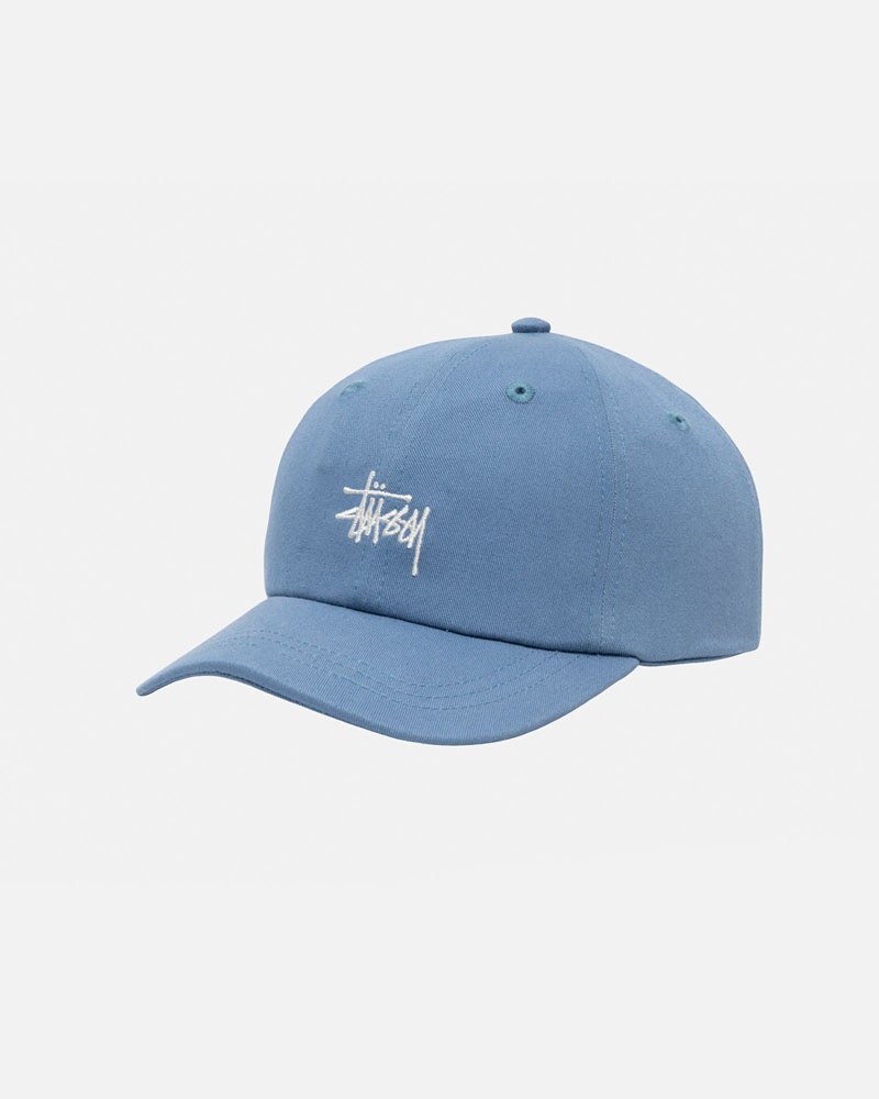 Blue Stüssy Low Pro Basic Stock Strapback Cap | UAE VRU508613