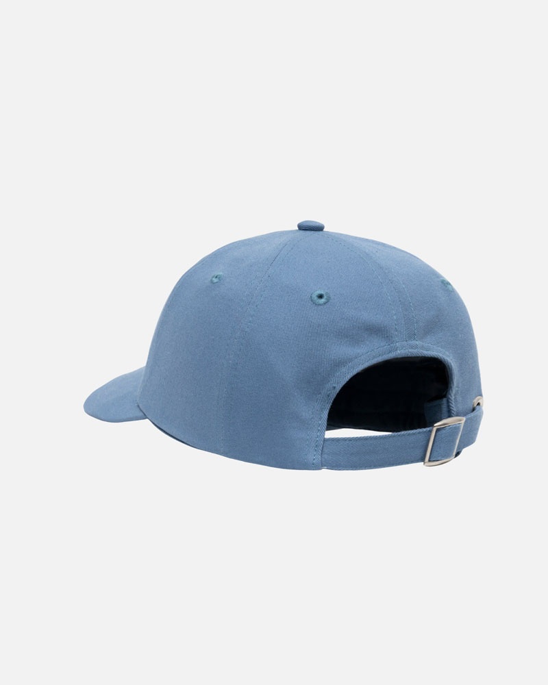 Blue Stüssy Low Pro Basic Stock Strapback Cap | UAE VRU508613