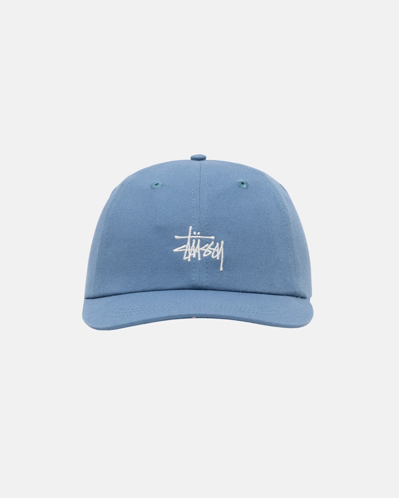 Blue Stüssy Low Pro Basic Stock Strapback Cap | UAE VRU508613