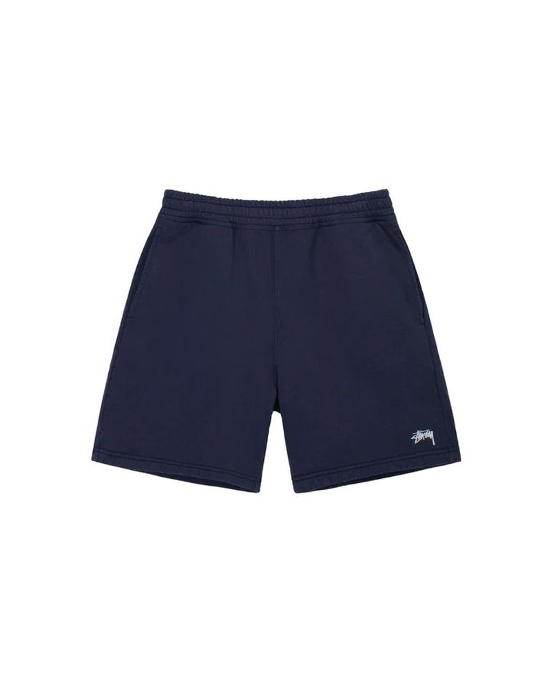 Blue Stüssy Overdyed Stock Logo Shorts | UAE QSI629403