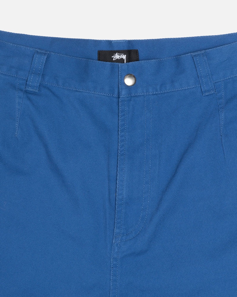 Blue Stüssy Workgear Trouser Twill Pants | UAE XAJ630742