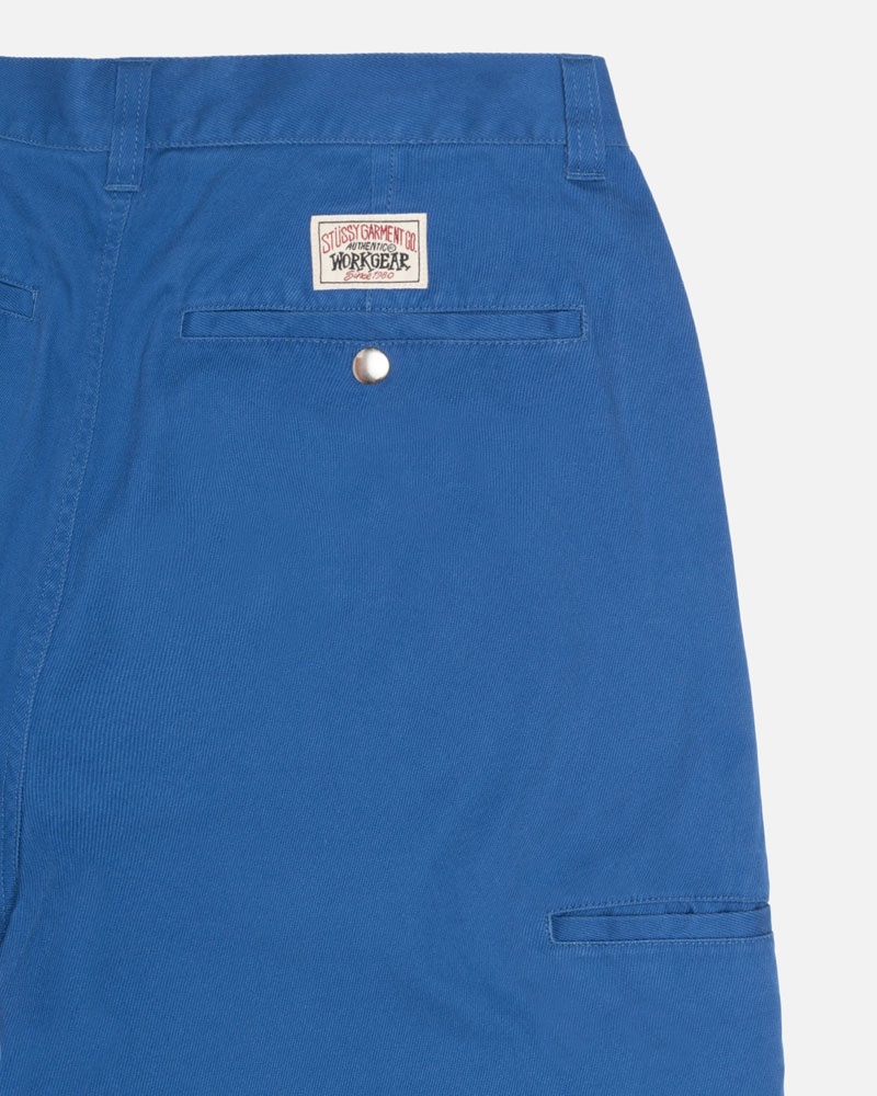 Blue Stüssy Workgear Trouser Twill Pants | UAE XAJ630742