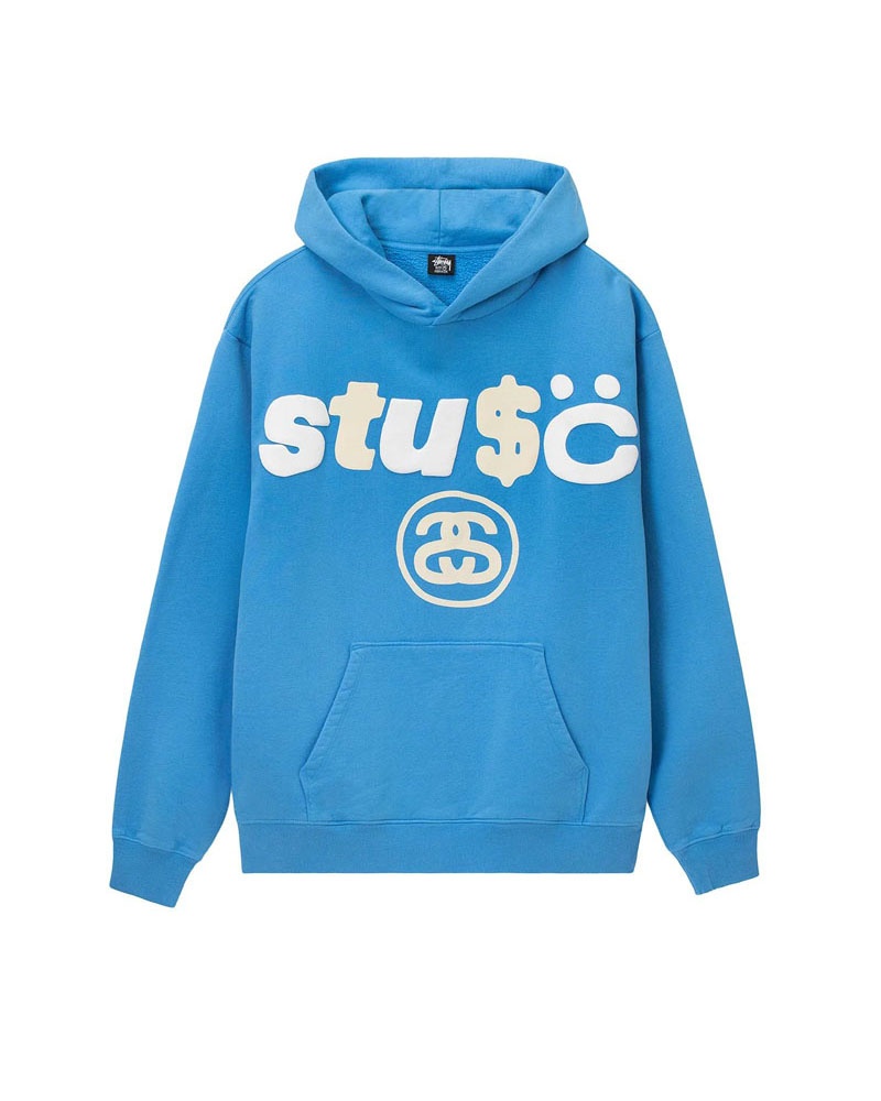 Blue Stüssy & Cpfm 8 Ball Pigment Dyed Hoodie | UAE TGB329450