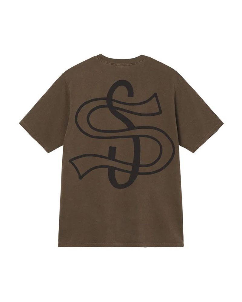 Brown Stüssy Big League Pigment Dyed T-Shirt | UAE YDQ219345