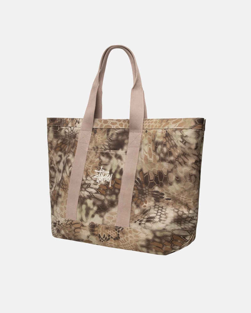 Brown Stüssy Canvas Extra Large Tote Bags | UAE ULX531802