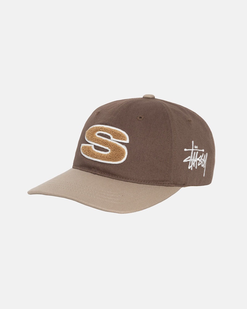 Brown Stüssy Low Pro Chenille S Snapback Cap | UAE EJK048176