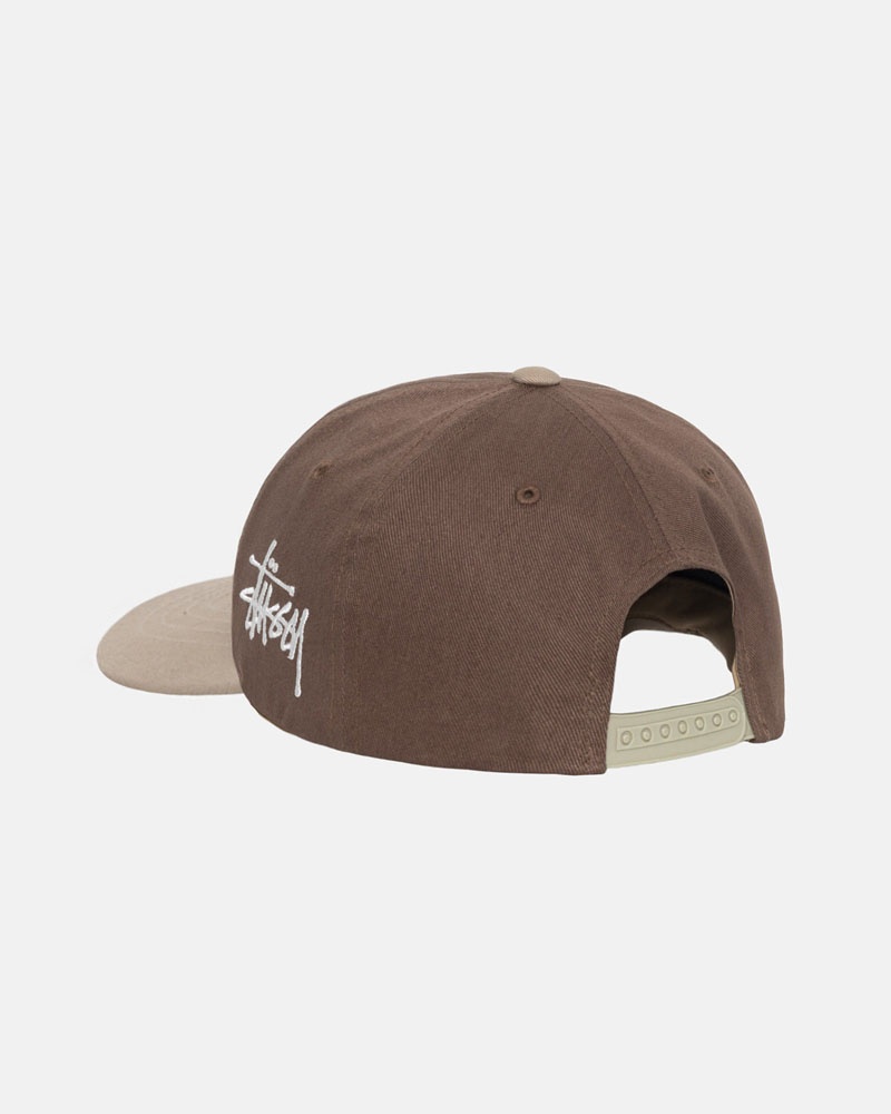 Brown Stüssy Low Pro Chenille S Snapback Cap | UAE EJK048176