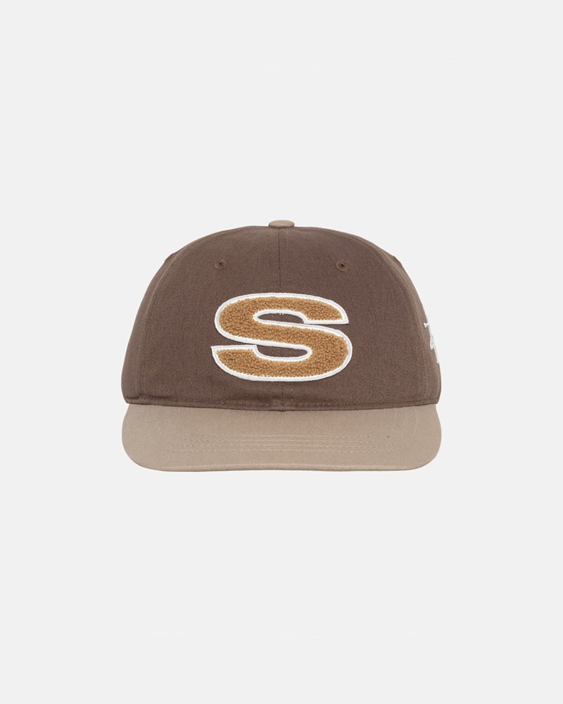 Brown Stüssy Low Pro Chenille S Snapback Cap | UAE EJK048176