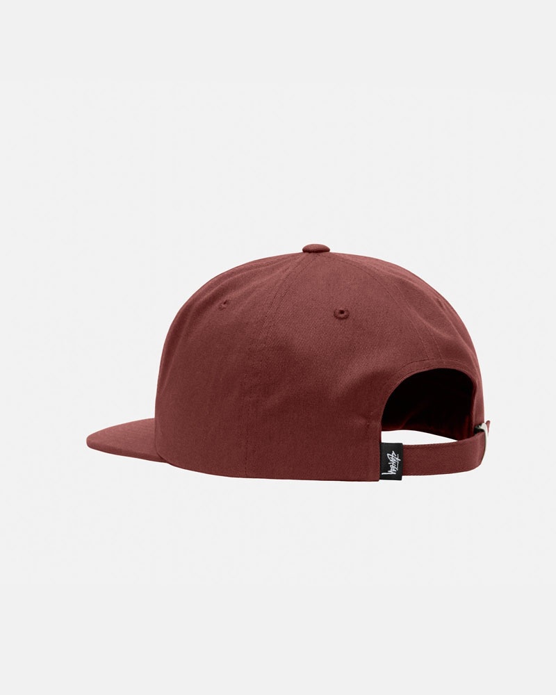 Brown Stüssy Mid-Depth Basic Strapback Cap | UAE HYG130742