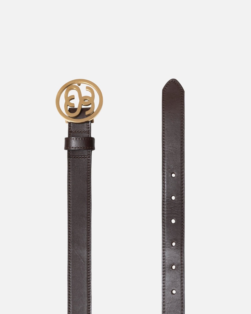 Brown Stüssy SS-Link Buckle Belt | UAE MXK154237