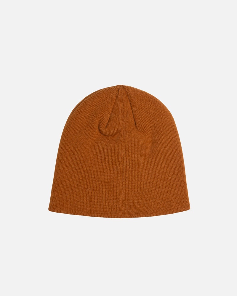 Brown Stüssy Skullcap Basic Beanie | UAE UXB604529