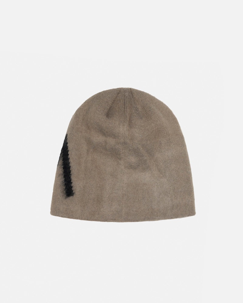 Brown Stüssy Skullcap Brushed Out Stock Beanie | UAE DFO802951