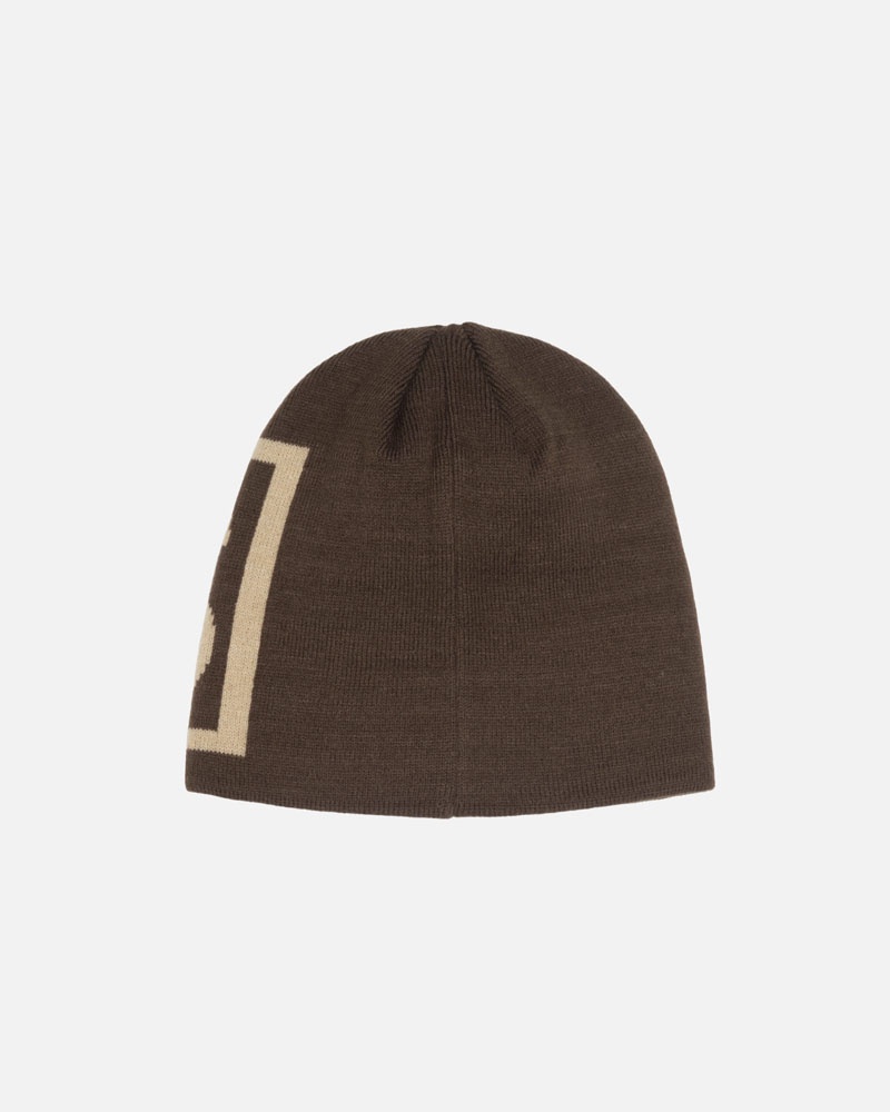 Brown Stüssy Skullcap SS Link Beanie | UAE LYZ560321