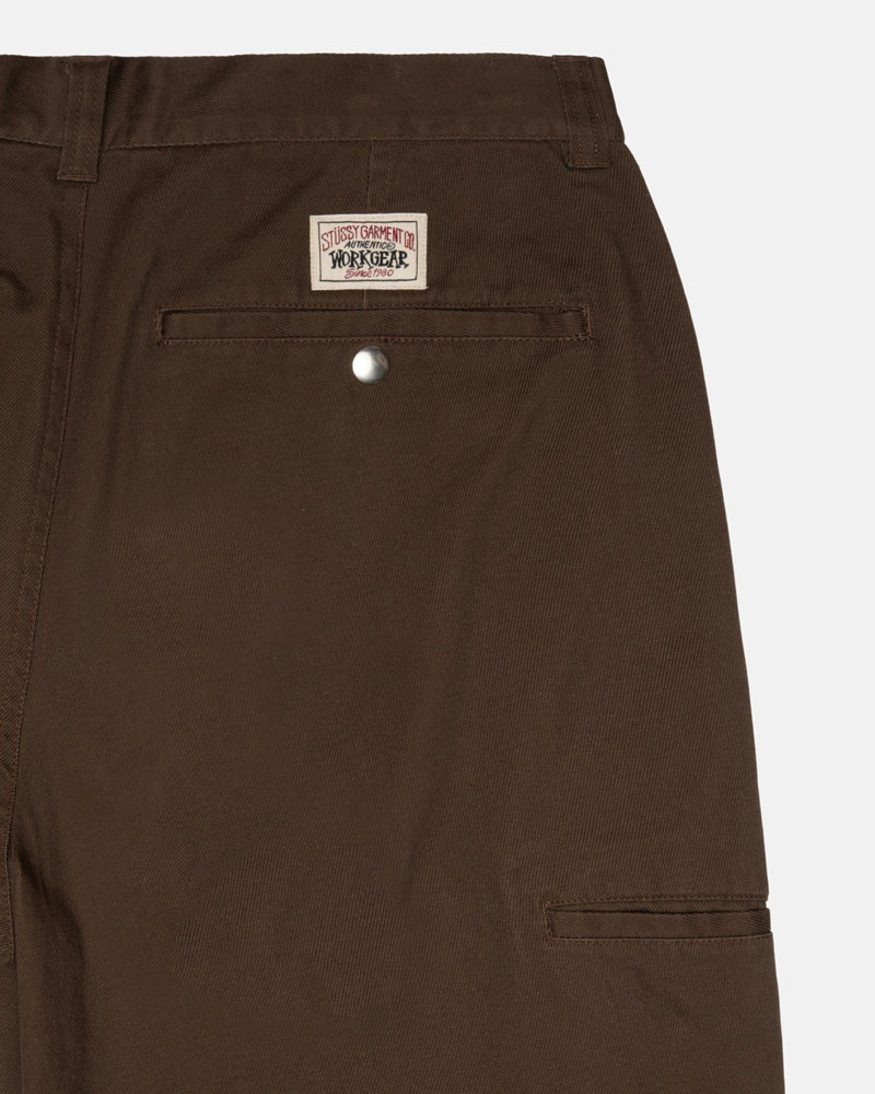 Brown Stüssy Workgear Trouser Twill Pants | UAE BID387069