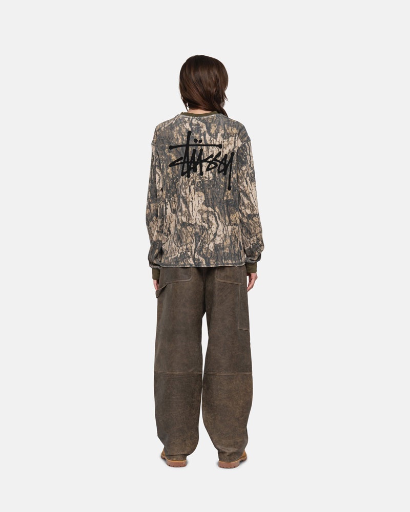 Camo Stüssy Basic Stock LS Thermal Sweater | UAE AWQ073942