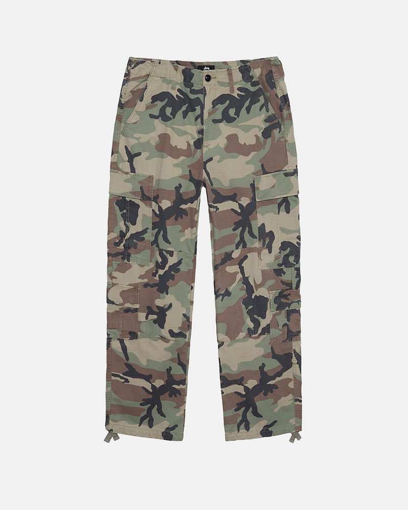 Camo Stüssy Surplus Cargo Ripstop Pants | UAE CLZ019235