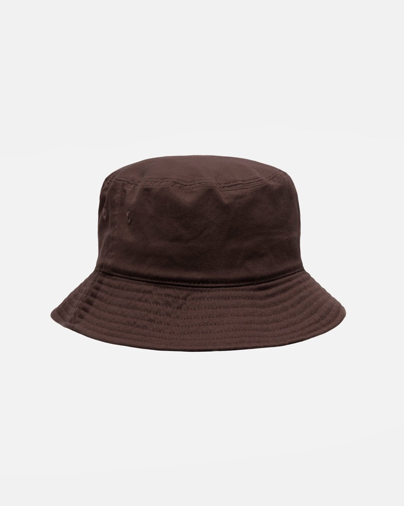 Chocolate Stüssy Bucket Big Stock Hat | UAE TQD375892