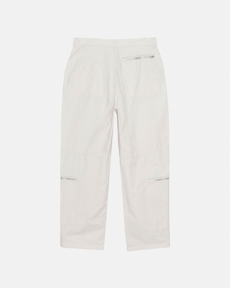 Cream Stüssy Nyco Flight Pants | UAE BKW935061