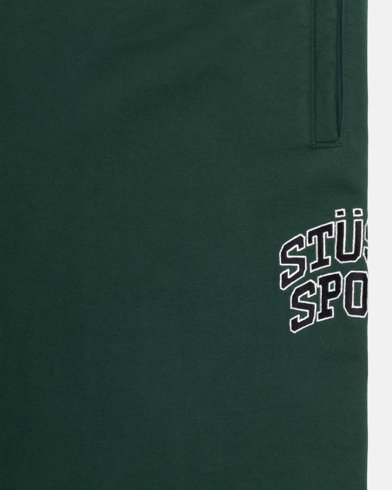 Deep Green Stüssy Sport Sweatpants | UAE TMJ024378