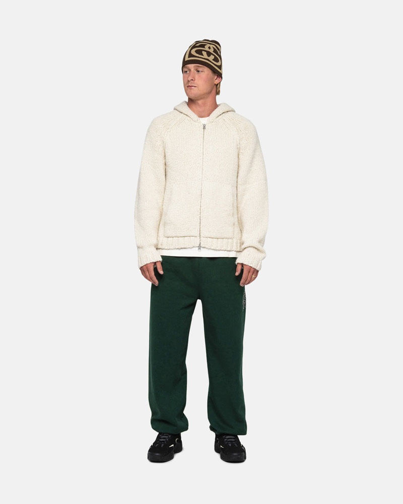 Deep Green Stüssy Sport Sweatpants | UAE TMJ024378