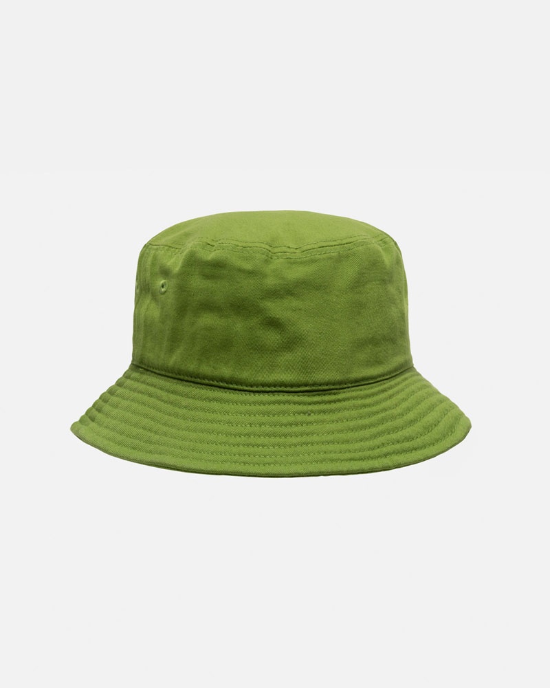 Green Stüssy Bucket Big Stock Hat | UAE LKB103854