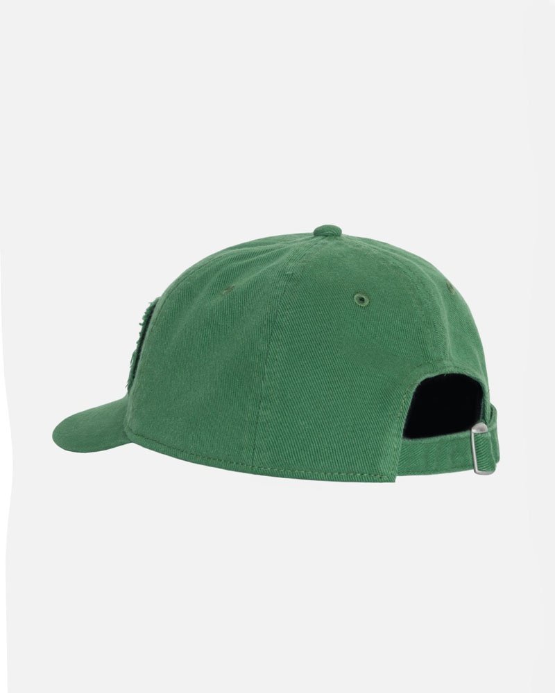 Green Stüssy Low Pro Copyright Applique Strapback Cap | UAE DKM721564