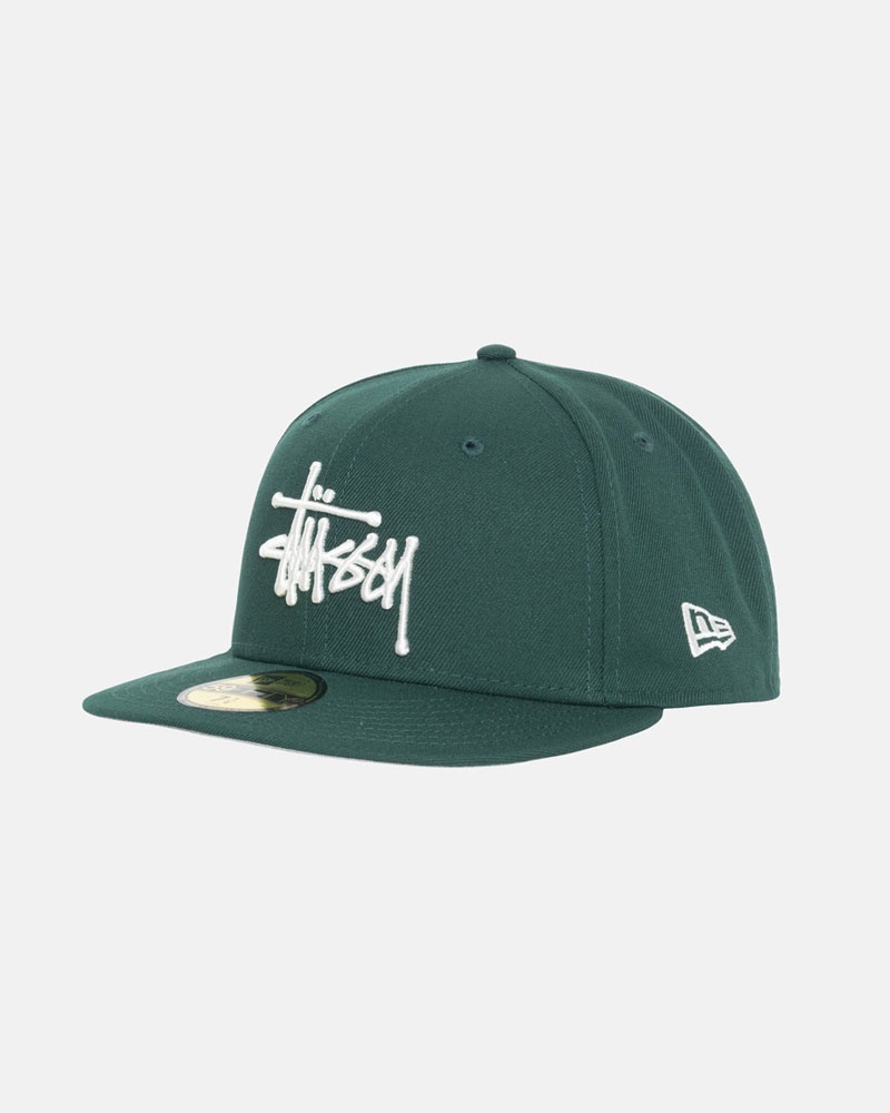 Green Stüssy New Era 59Fifty Authentic Cap | UAE IDY345912