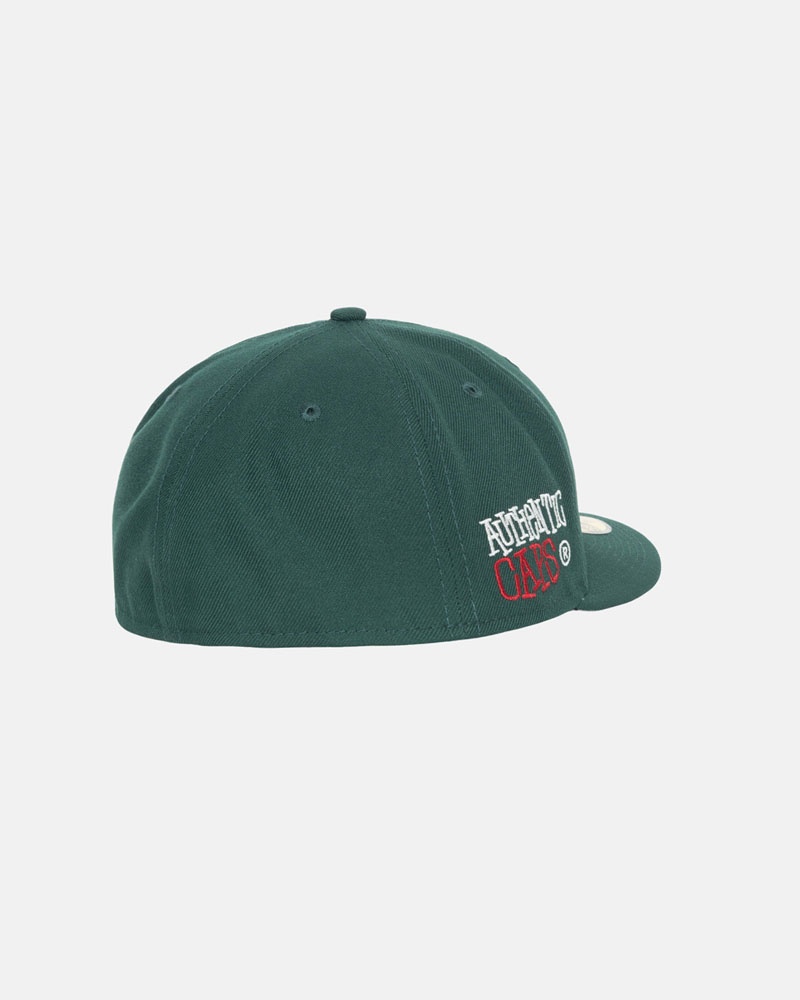 Green Stüssy New Era 59Fifty Authentic Cap | UAE IDY345912