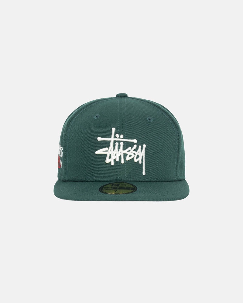 Green Stüssy New Era 59Fifty Authentic Cap | UAE IDY345912