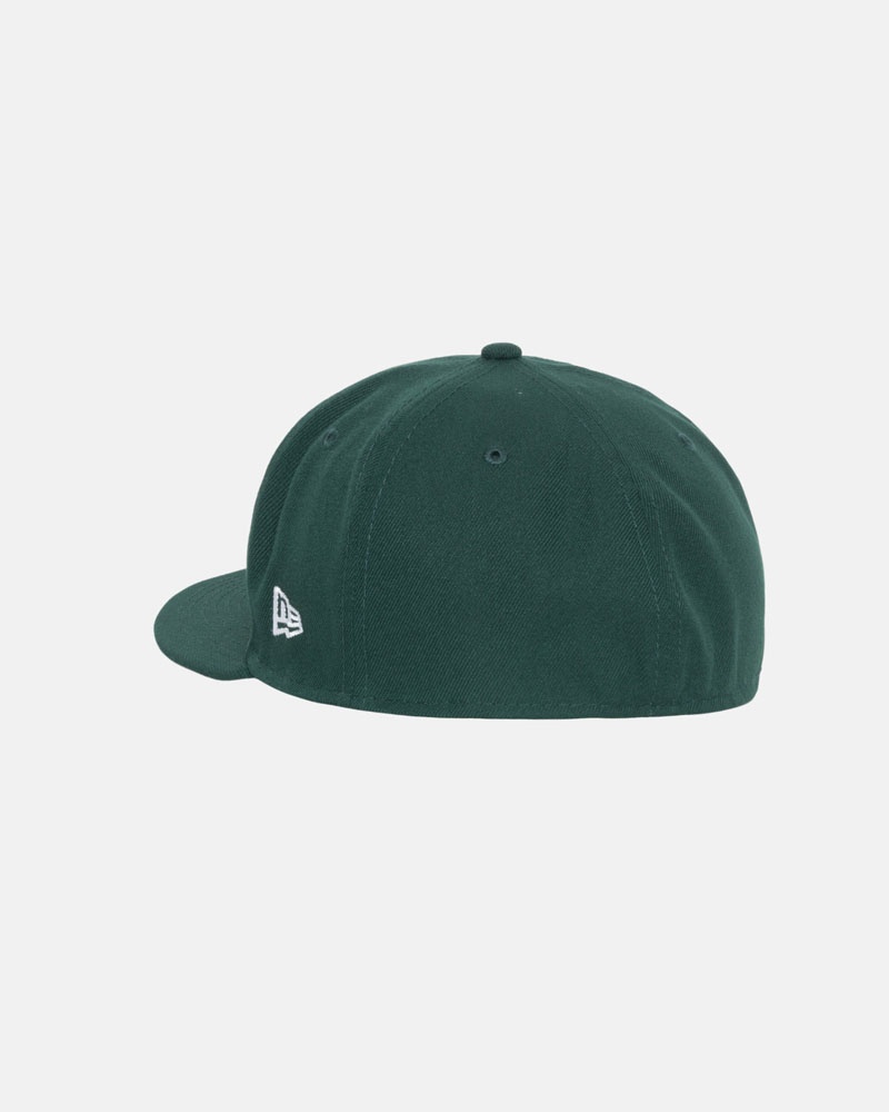 Green Stüssy New Era 59Fifty Curly S Cap | UAE YDJ561274