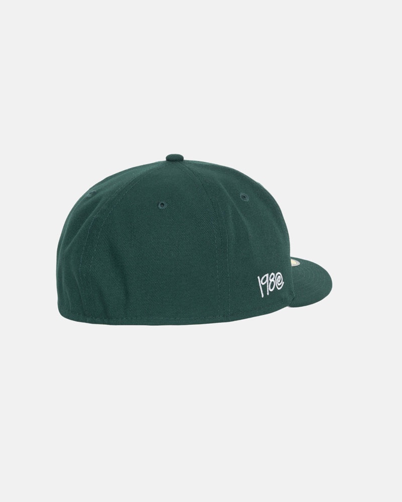 Green Stüssy New Era 59Fifty Curly S Cap | UAE YDJ561274