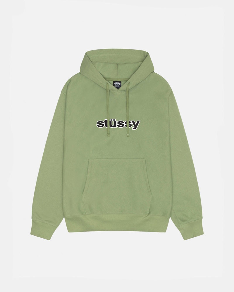 Green Stüssy SS-Link Hoodie | UAE AJV072831