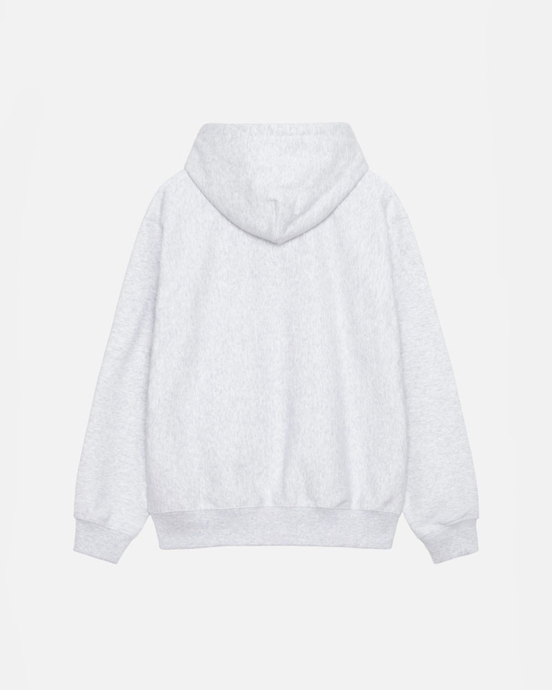 Grey Stüssy Basic Applique Hoodie | UAE UDQ268537